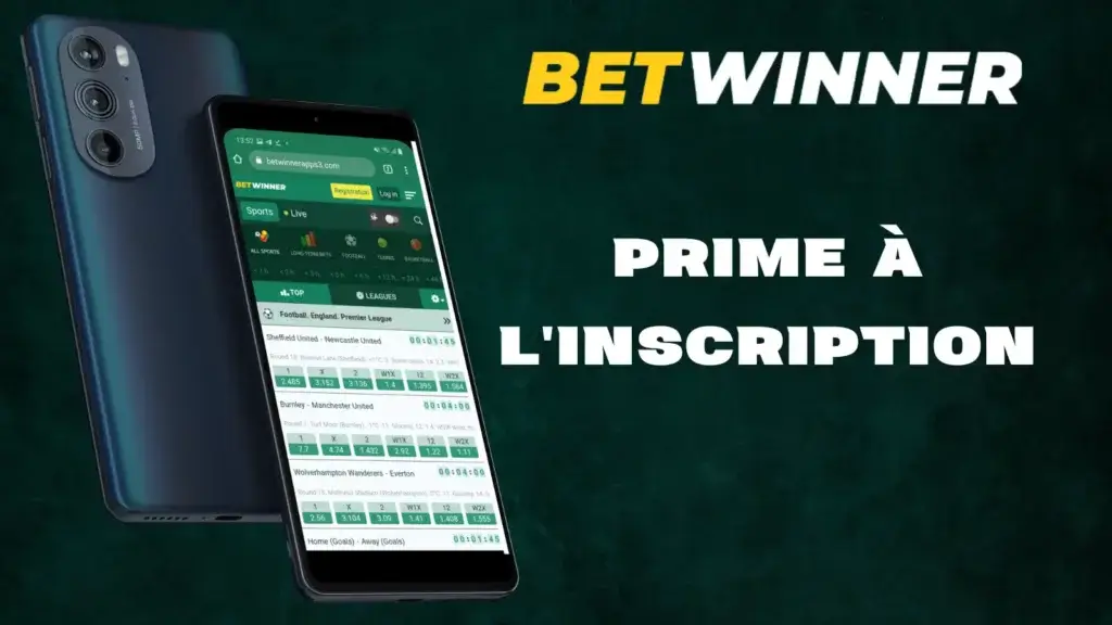 Inscription de l'application Betwinner
